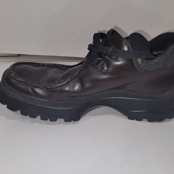 PRADA MEN’S BLACK LEATHER HIKING BOOTS TYROLEAN? BRIXXEN? Size 7 Prada - Picture 6 of 16